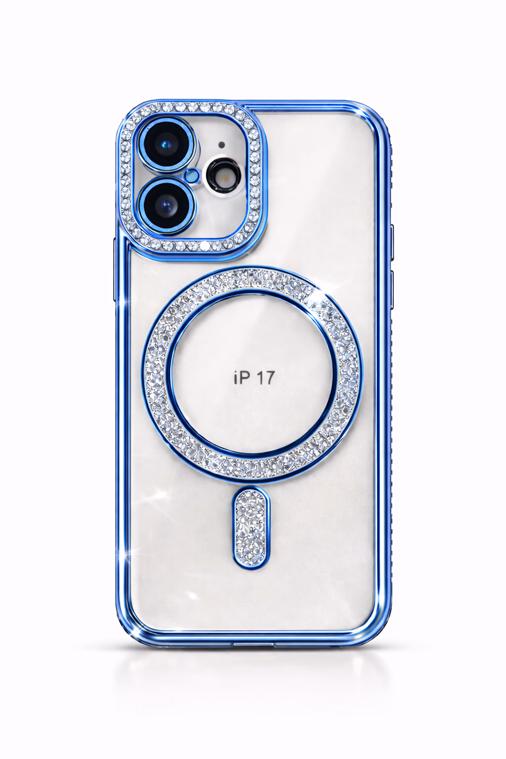 iPhone 17 - Bling Magsafe + Lens Protection - Blue